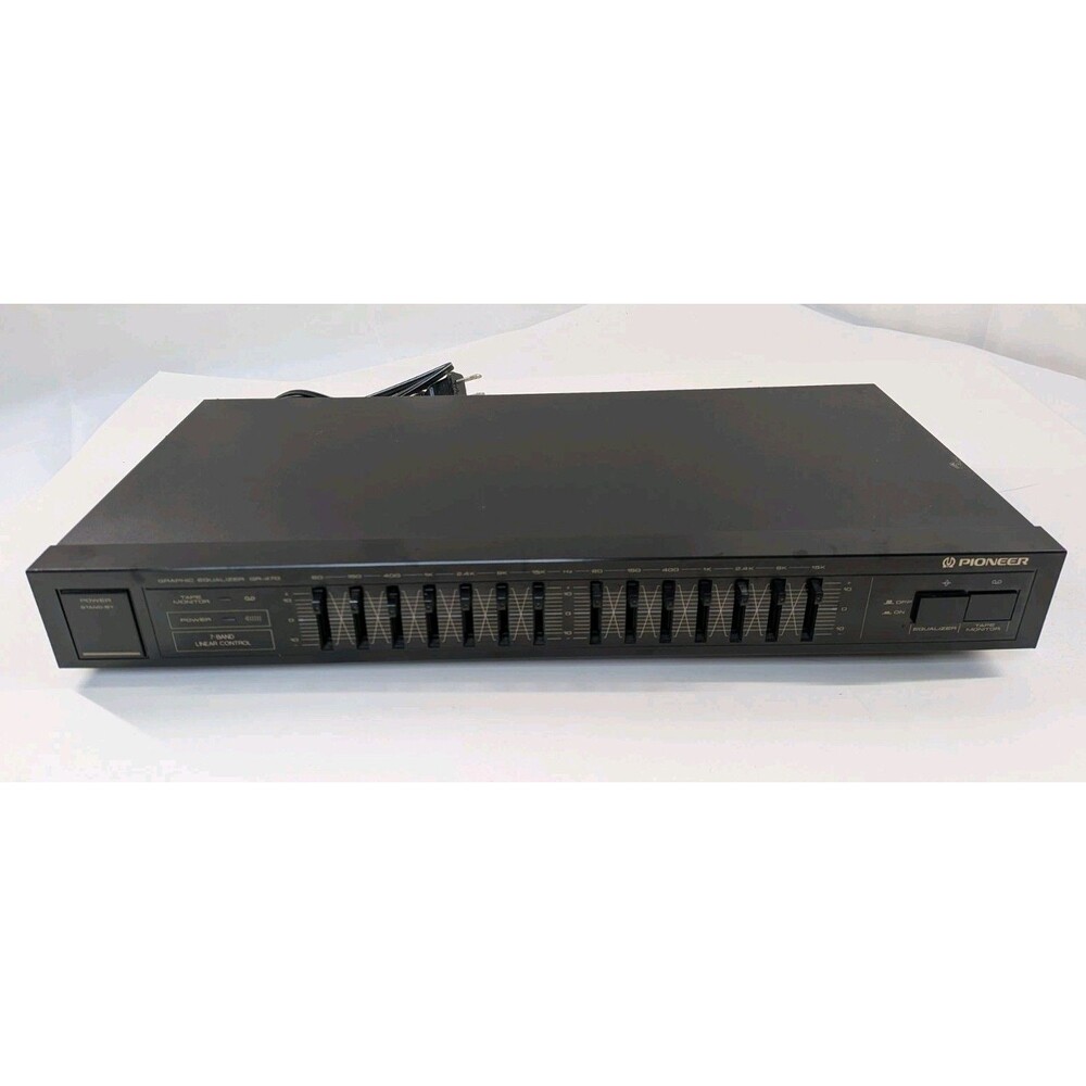 Vintage Pioneer Graphic Equalizer GR-470 7 Band Linear Control Powers On